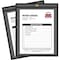C-Line Products Shop Ticket Holder, Stitched, 9"x12", 25/BX, Clear/Black 25PK CLI45912 - alternate 2